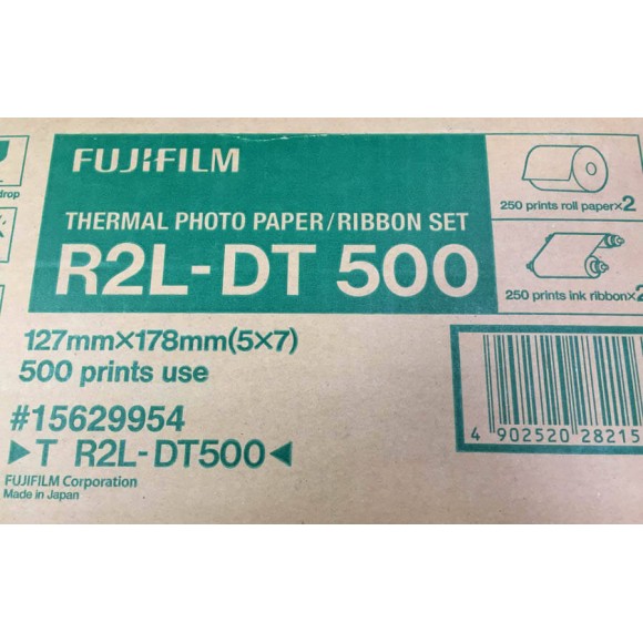 Fuji ASK 1500 5x7 Media Set (2 rolls) R2L-DT500